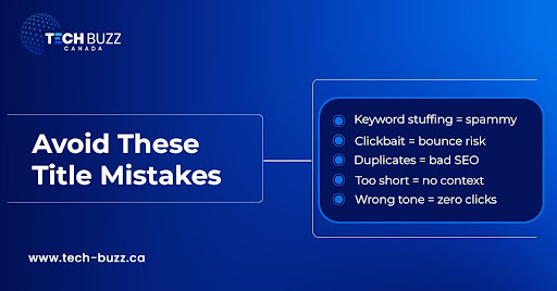 Common Mistakes to Avoid When Writing a Meta Title