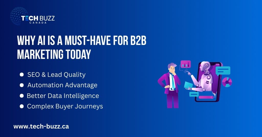 Why AI Is a Must-Have for B2B Marketing Today Why AI Is a Must-Have for B2B Marketing Today